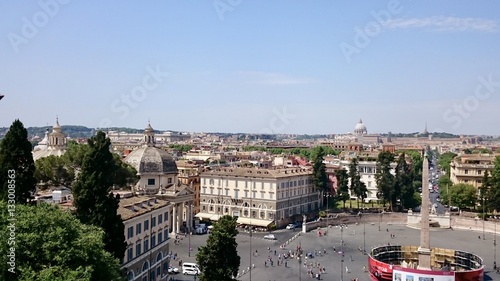 View of Italian Piazza