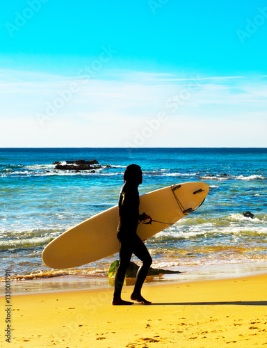 Surfer on the beach