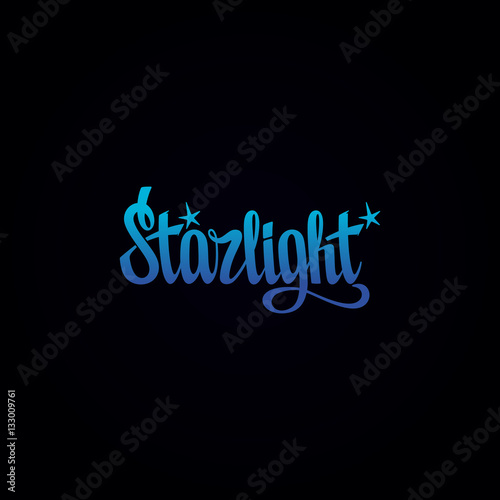 Starlight Calligraphy Lettering Vector Script