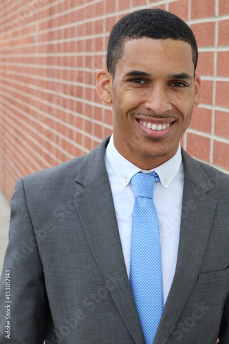 Businessman with a perfect white smile