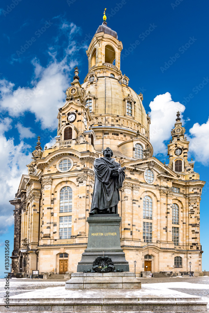 Die Frauenkirche in Dresden  ( Deutschland )