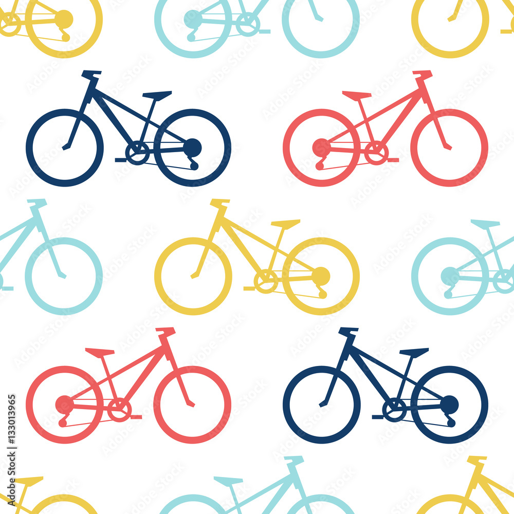Retro bike seamless pattern Retro bike seamless pattern