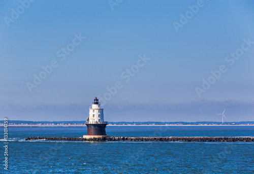 Harbor of Refuge Light Lighthouse in Delaware Bay  photo