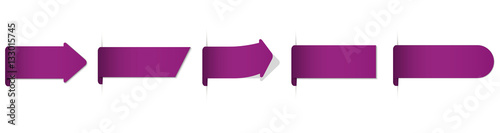 purple bookmarks set
