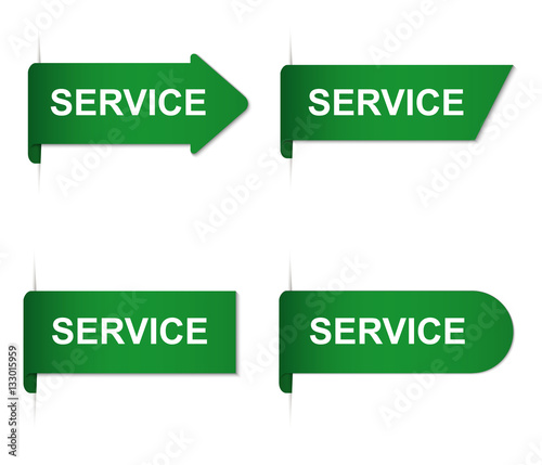 SERVICE - green bookmarks