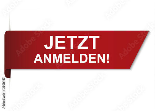 Jetzt Anmelden - rotes Leezeichen