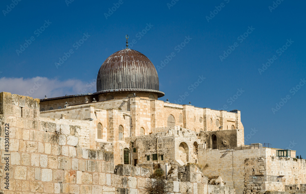 Al-Aqsa Mosque in Old City of Jerusalem