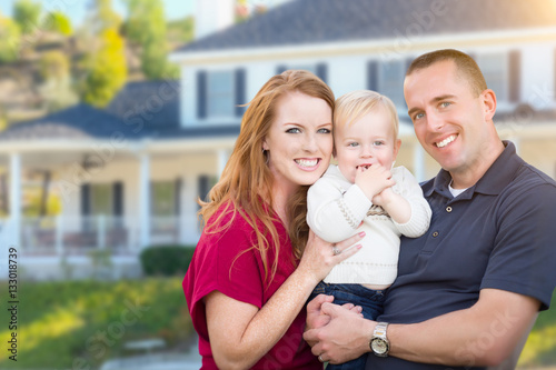 Happy Young Military Family...