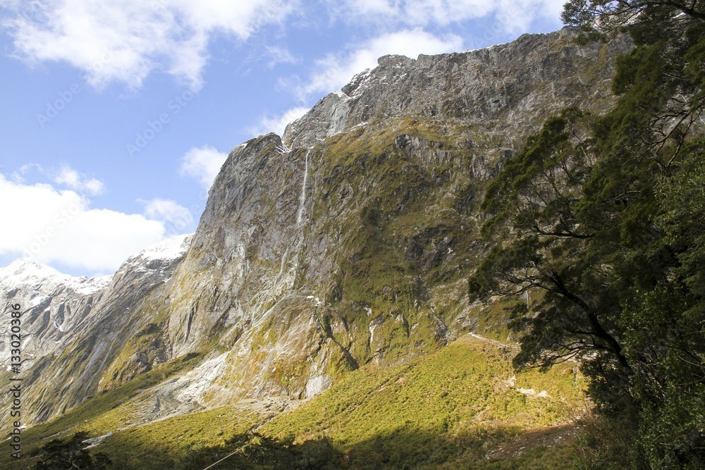 Bergkette in Neuseeland
