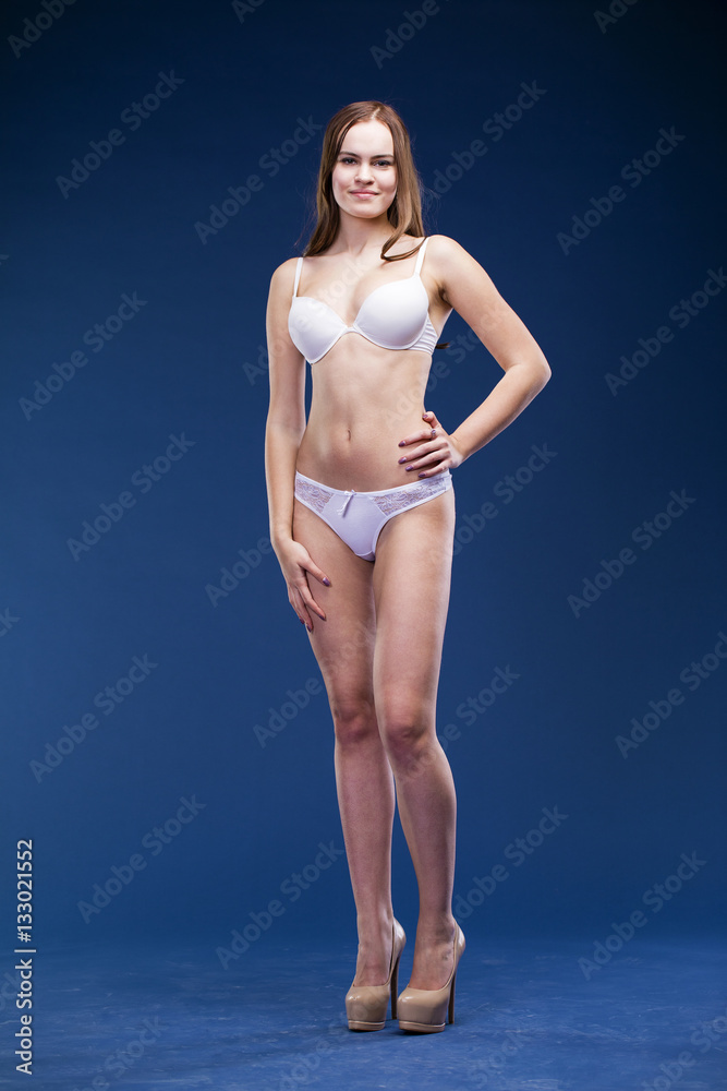Fototapeta premium Young attractive girl in sexy underwear