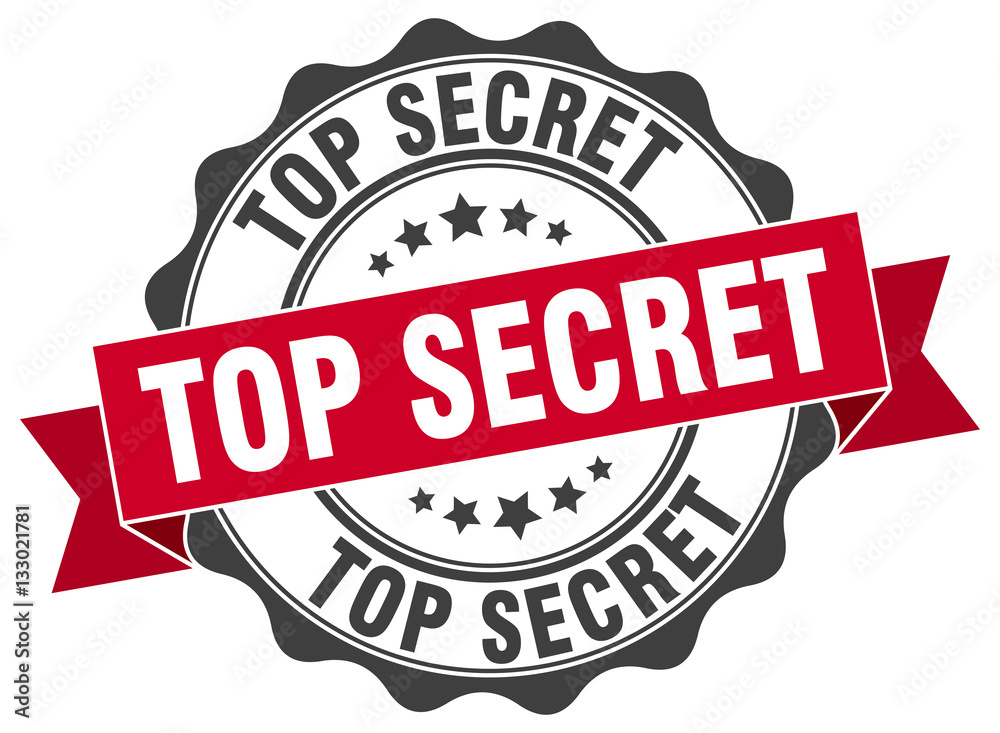 Fototapeta premium top secret stamp. sign. seal