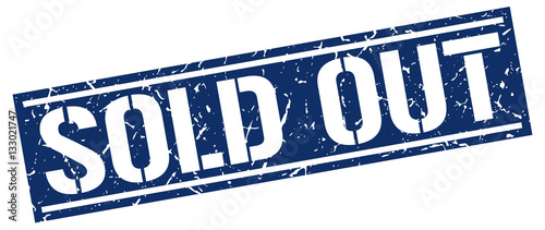 sold out square grunge stamp