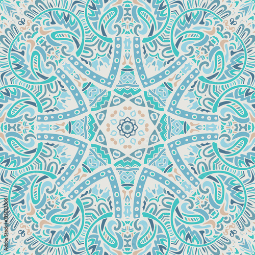 vintage blue mandala background