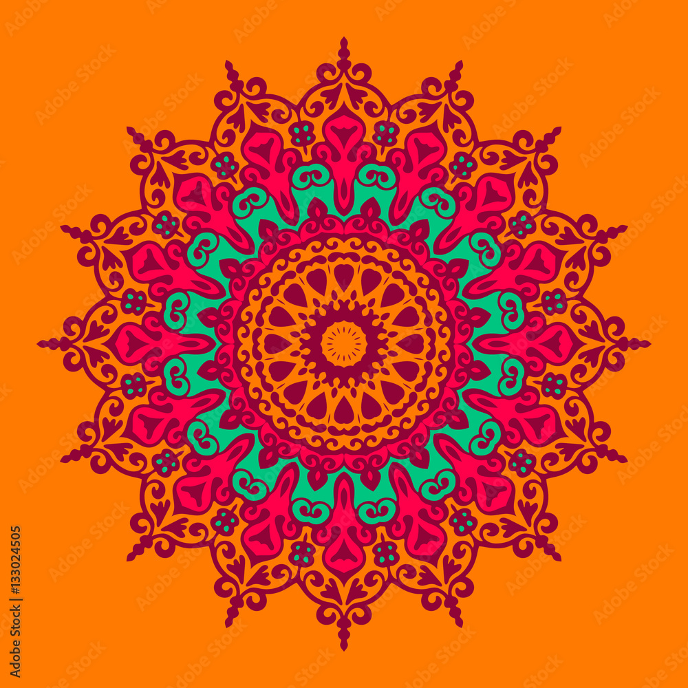 Festive colorful mandala