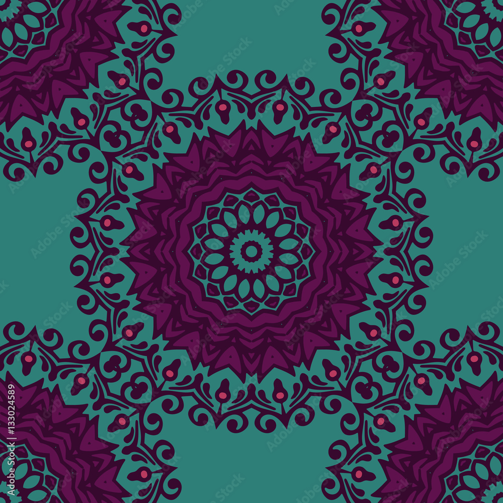 Seamless Pattern circle mandala Ornament. Seamless Pattern circle mandala Ornament.