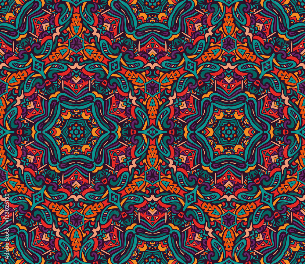 arabesque mosaic seamless pattern