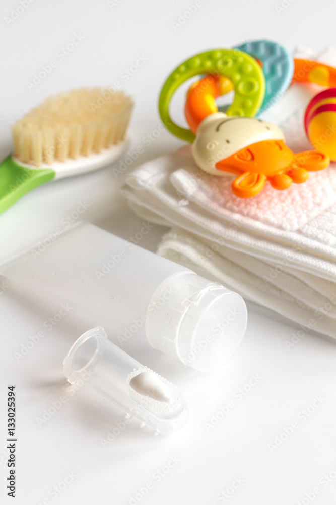 children's toothbrush oral care on white background children's toothbrush oral care on white background