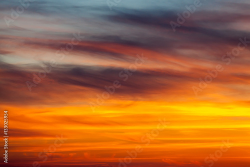 Dramatic sky. Sunset Colors. © genadijs
