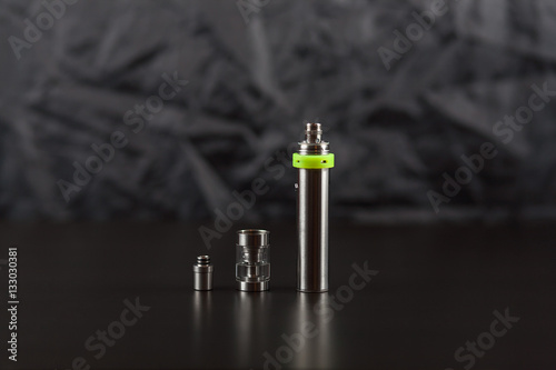 Parts of e-cigarette. Electronic nicotine delivery systems. ENDS. Rebuildable dripping atomizer (RDA). photo