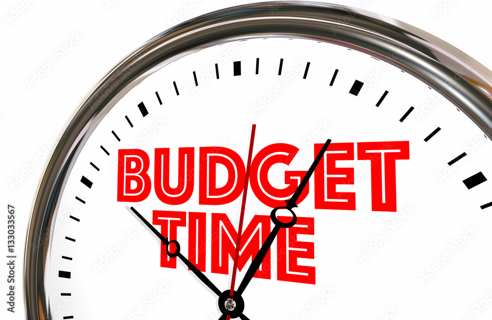 Budget Time Save Spend Money Plan Clock 3d Illustration Budget Time Save Spend Money Plan Clock 3d Illustration