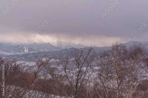 Sapporo mounter view in winter