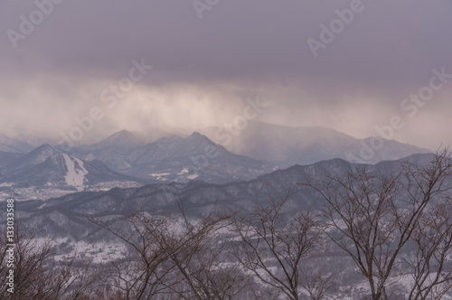 Sapporo mounter view in winter