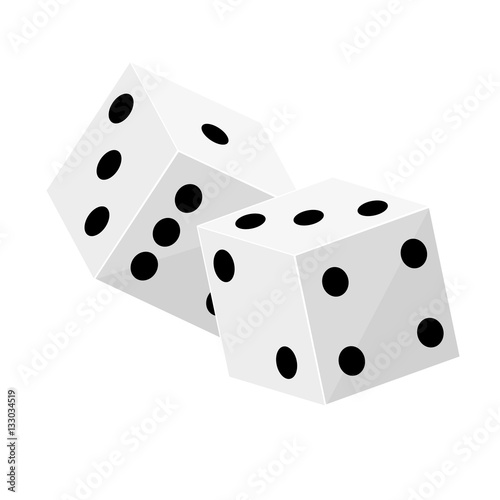 dice game casino related icons image vector illustration design 