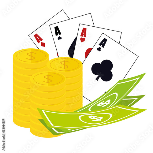 card game casino related icons image vector illustration design 