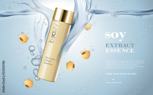 Soybeans cosmetic ads