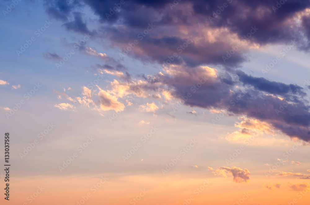 Beautiful colorful of cloudscape in sunset Beautiful colorful of cloudscape in sunset