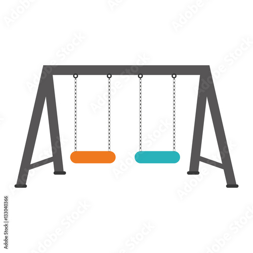 swing playground related icon image vector illustration design 