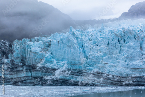 Glacier in Glacier Bay National Park, Alaska, USA Glacier Bay became part of a binational UNESCO World Heritage Site in 1979, 