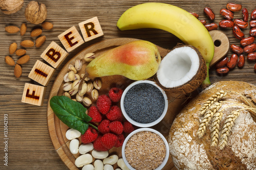 Foods rich in fiber photo