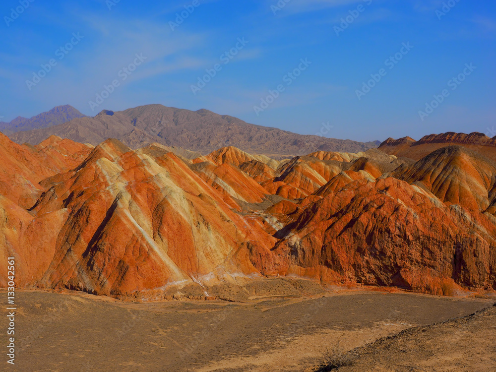 Fototapeta premium Colorful Danxia Topography,Zhangye,Gansu,China