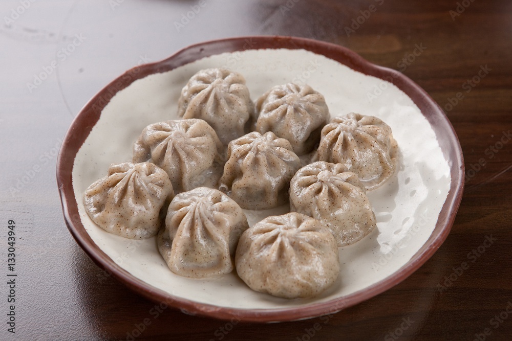 buckwheat Dumplings. memil Mandu buckwheat Dumplings. memil Mandu