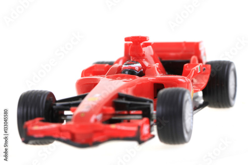 red toy as formula car
