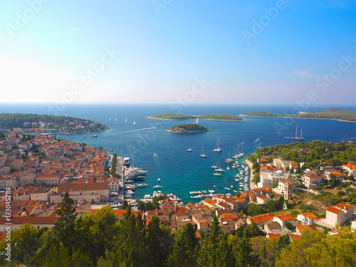 Hvar harbor Croatia