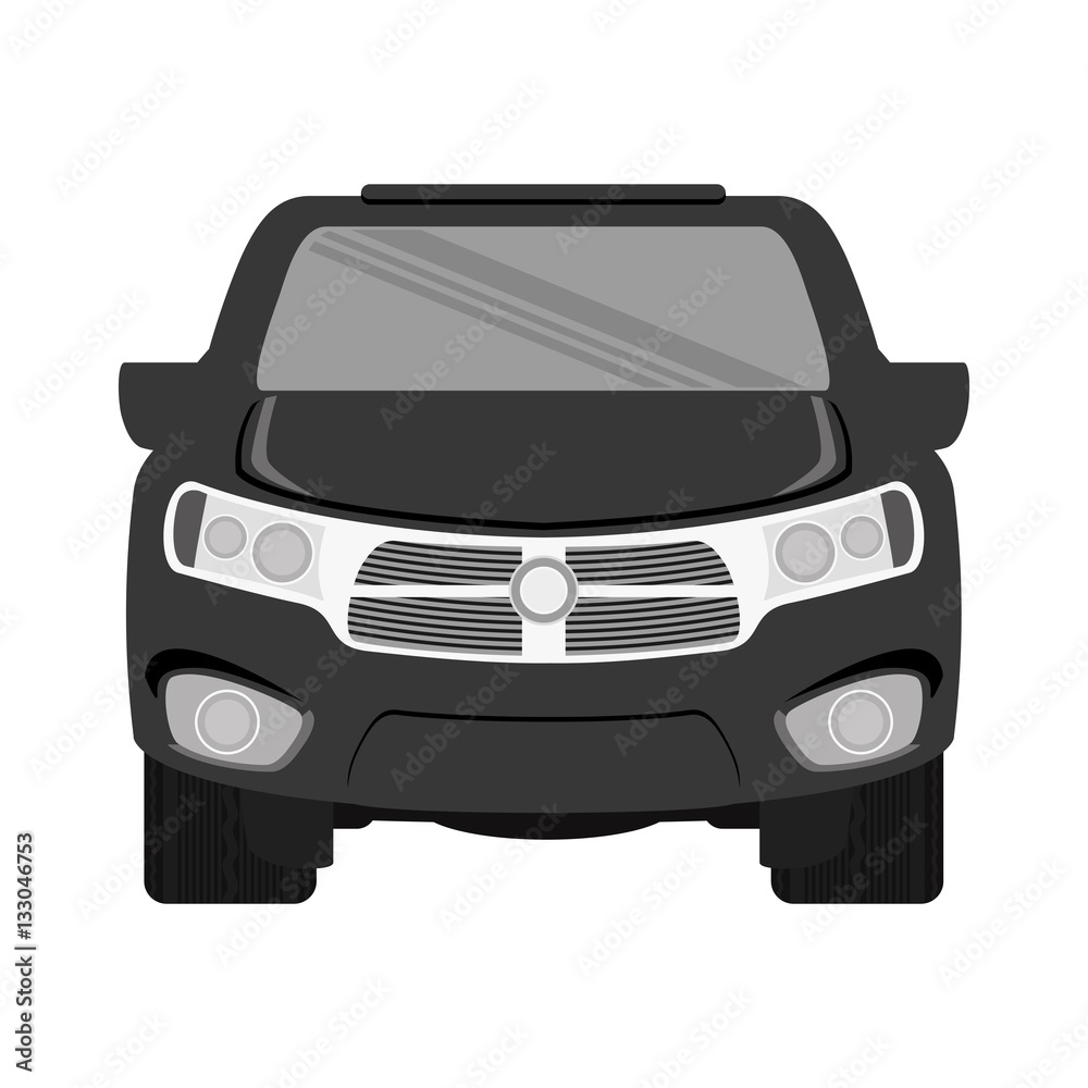 truck car frontview icon image vector illustration design 
