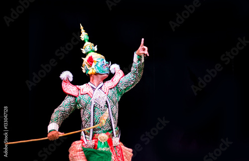 asian and Thailand traditional performance drama giant photo