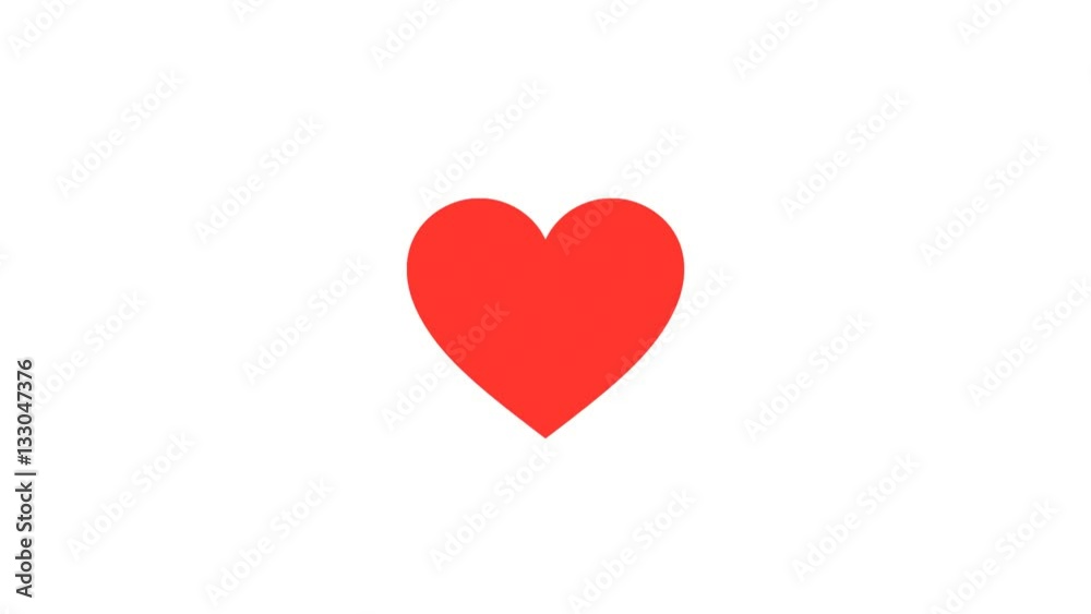 Beating Red Graphic Heart Icon. HD animation loop, can be used for Valentines or Mothers Day Beating Red Graphic Heart Icon. HD animation loop, can be used for Valentines or Mothers Day
