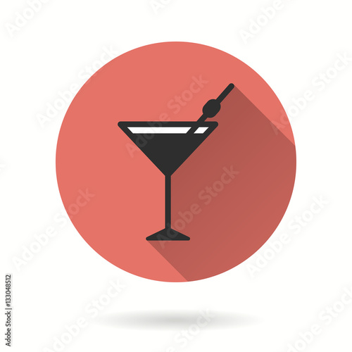 Cocktail - vector icon.