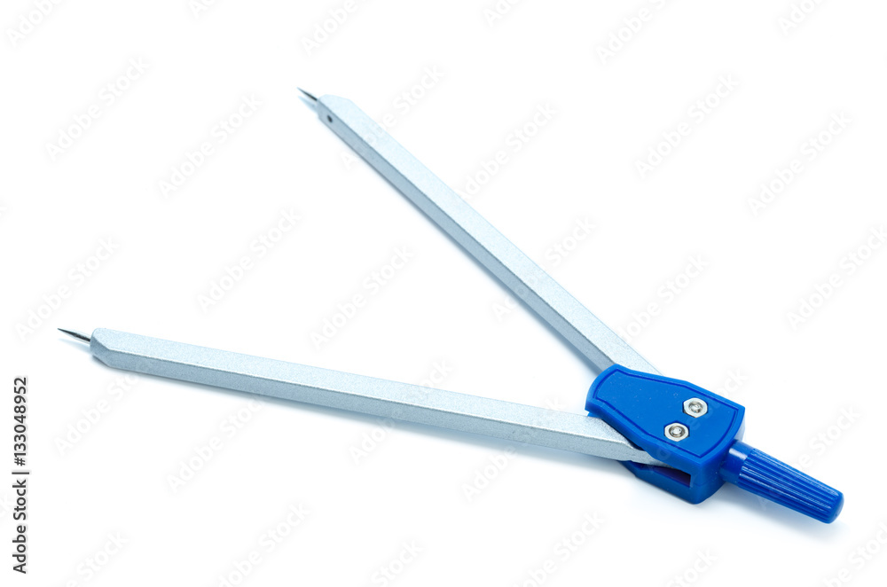 Engineering dividers Tools isolated on white background Engineering dividers Tools isolated on white background