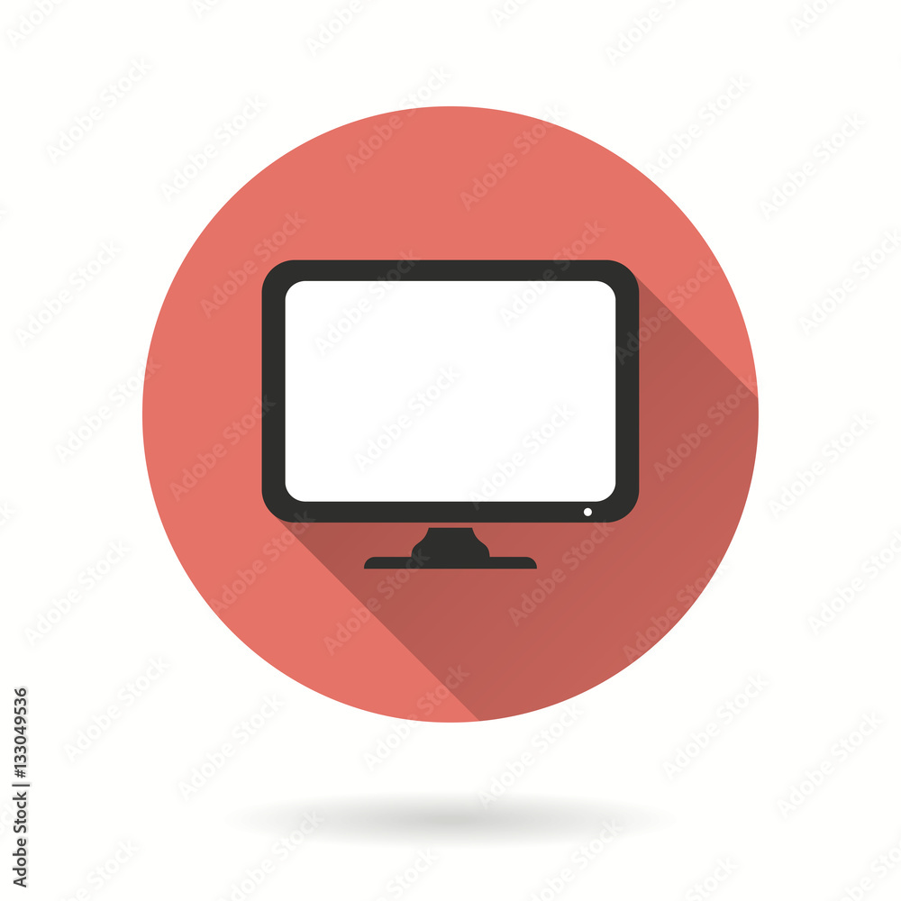 TV - vector icon.