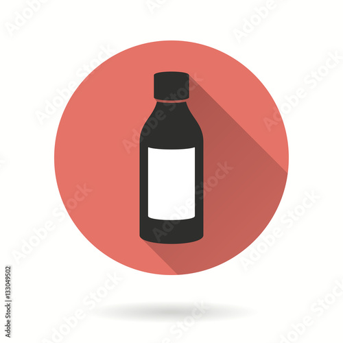 Medicine bottle - vector icon.