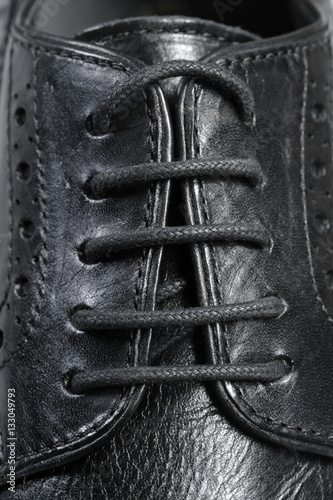 Leather men's shoes