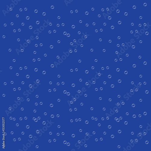Vector realistic water bubbles seamless pattern