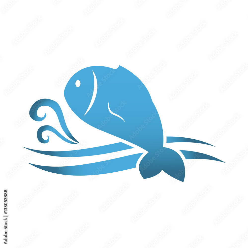 fish emblem icon image vector illustration design fish emblem icon image vector illustration design