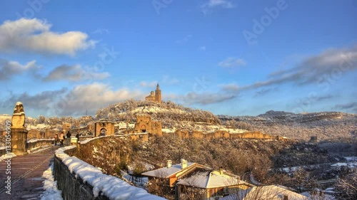 Veliko Turnovo Tsarevets Fortress HDR time-lapse