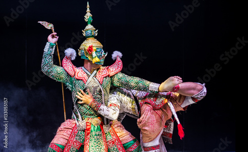 asian and Thailand traditional performance drama photo