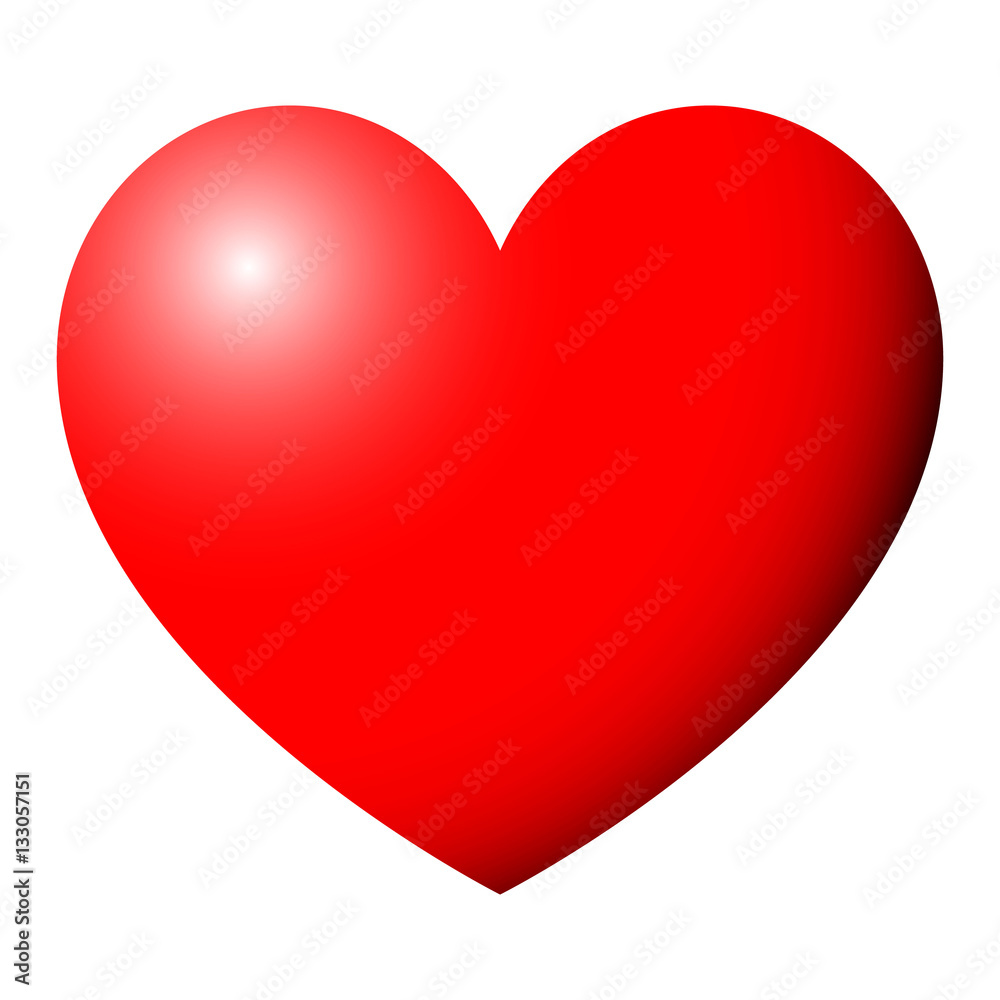 Red heart for the medicine or Valentine's Day. Red heart for the medicine or Valentine's Day.